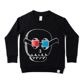 Minti Crew 3D Skull Black